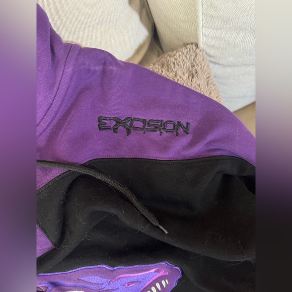 Excision Purple lace tie hockey jersey - Picture 3 of 9